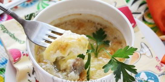 Жульен из белых грибов