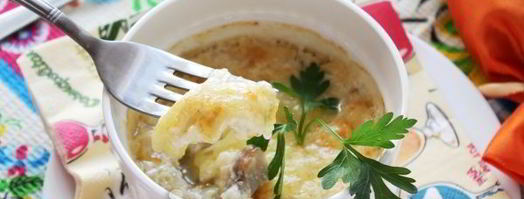 жульен из белых грибов. Шаг 11