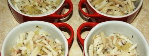 жульен с кальмарами. Шаг 10