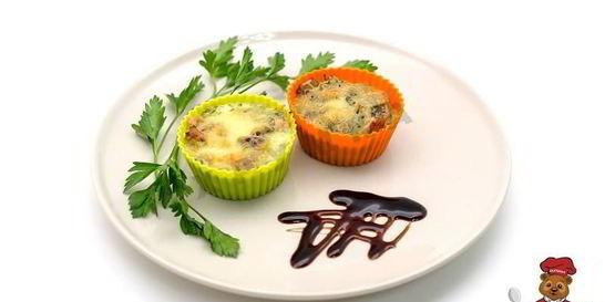 Жульен с курицей и грибами в духовке