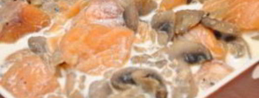 жульен с рыбой и грибами. Шаг 5