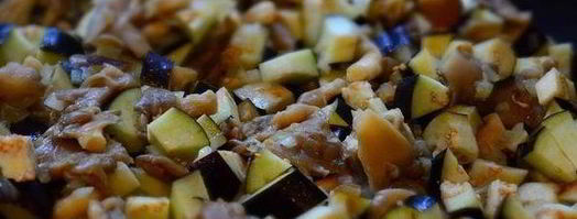 жульен с вешенками и баклажанами. Шаг 4