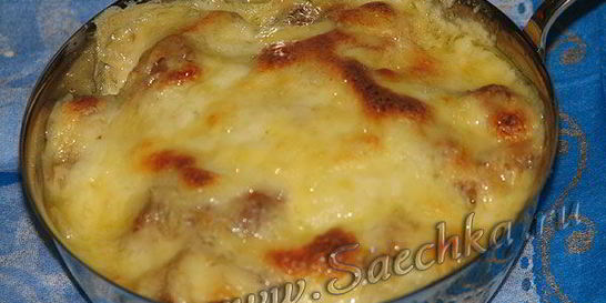 Жульен со свининой