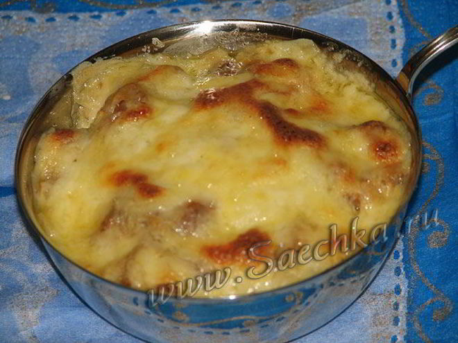 Рецепт жульена со свининой