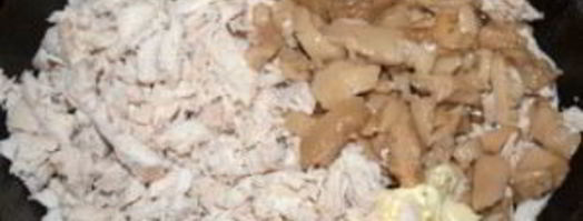 жульен в блинных мешочках. Шаг 3