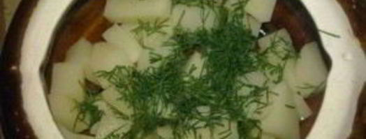 жульен в горшочках с картошкой. Шаг 6