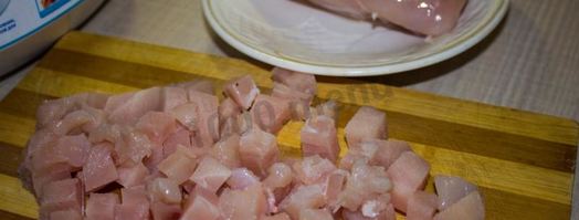 жульен в мультиварке с курицей и грибами. Шаг 5