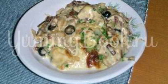 Жюльен грибной с овощами