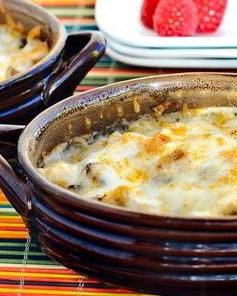 Жюльен с курицей и грибами