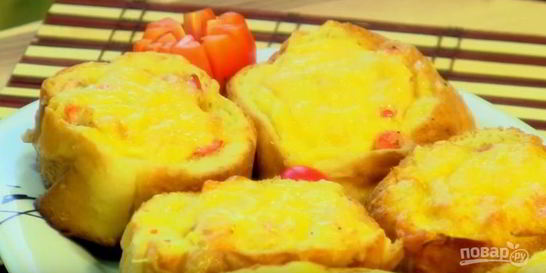 Жюльен с рыбой в батоне