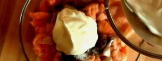 жюльен с рыбой в батоне. Шаг 5