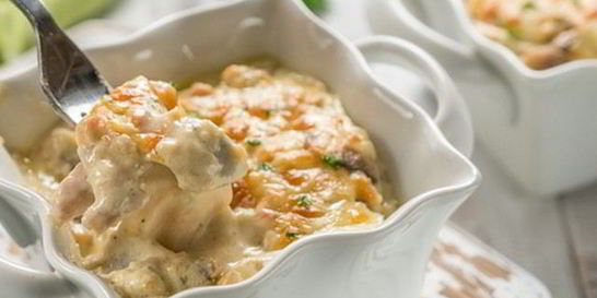 Жюльен с соусом бешамель